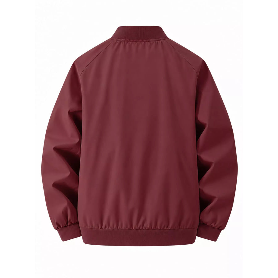 Men’s Plus Size Zip Up Long Sleeve Jacket Apparel and Accessories