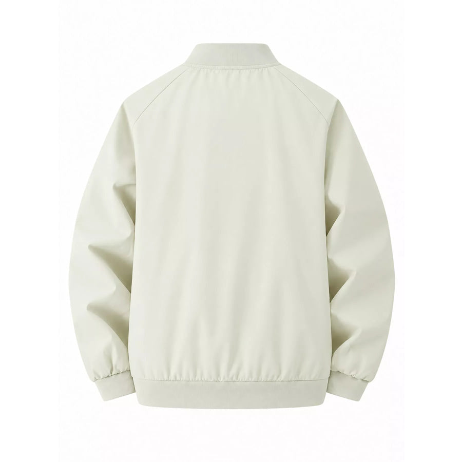 Men’s Plus Size Zip Up Long Sleeve Jacket Apparel and Accessories