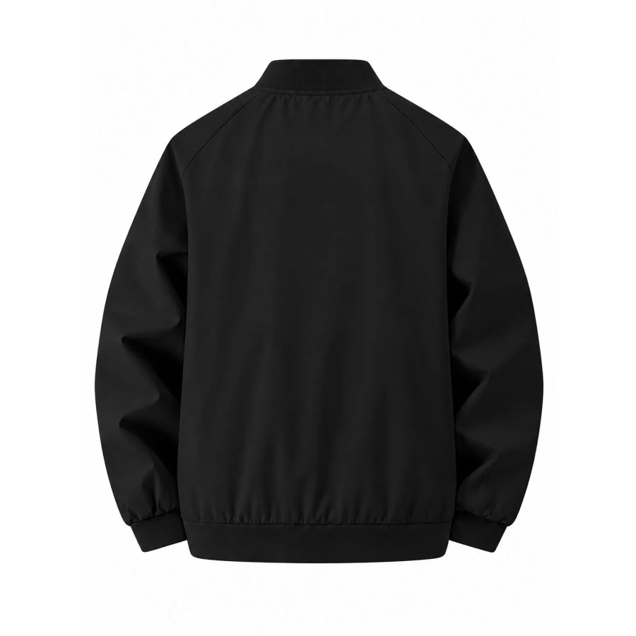 Men’s Plus Size Zip Up Long Sleeve Jacket Apparel and Accessories