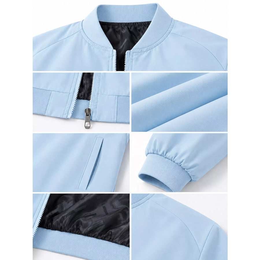 Men’s Plus Size Zip Up Long Sleeve Jacket Apparel and Accessories