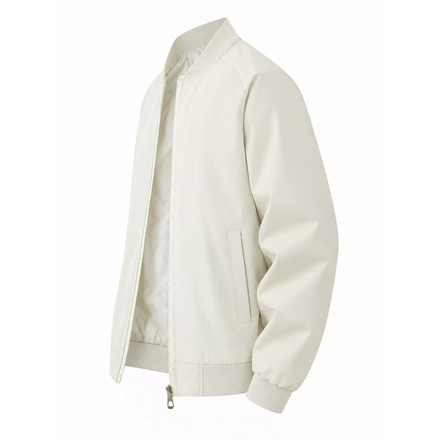 Men’s Plus Size Zip Up Long Sleeve Jacket Apparel and Accessories