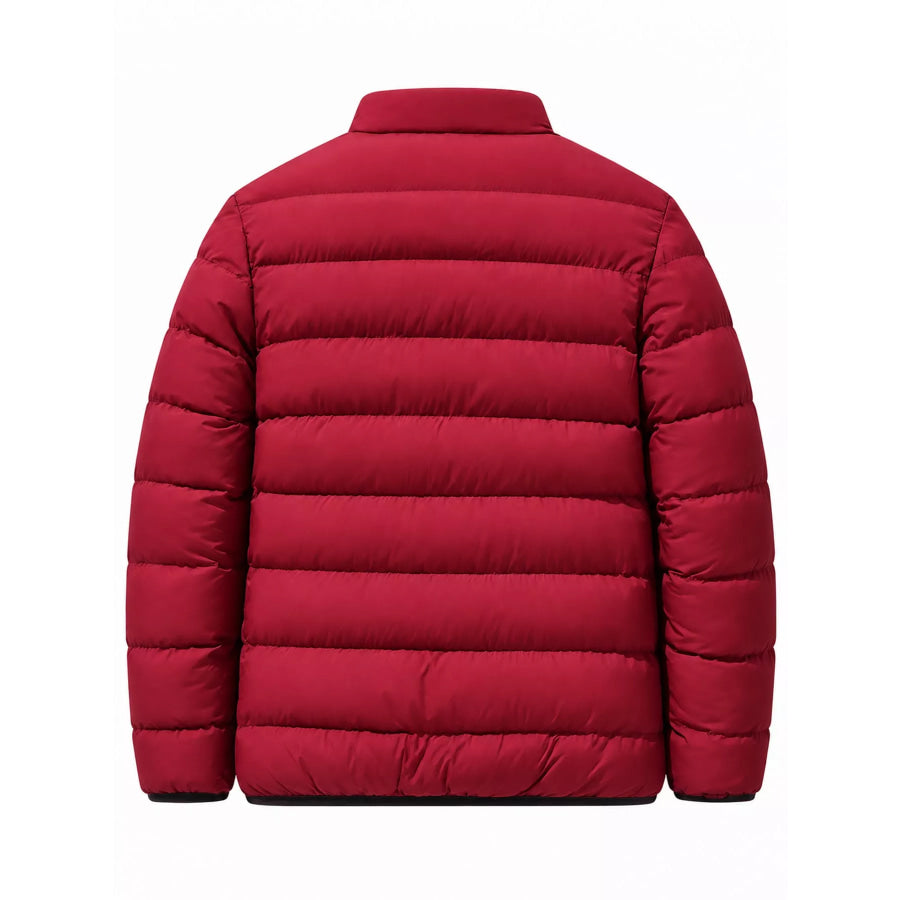 Men’s Plus Size Zip Up Long Sleeve Puffer Jacket Apparel and Accessories