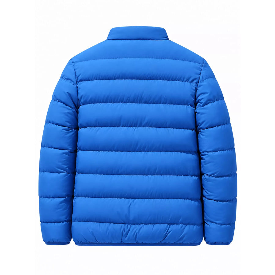 Men’s Plus Size Zip Up Long Sleeve Puffer Jacket Apparel and Accessories
