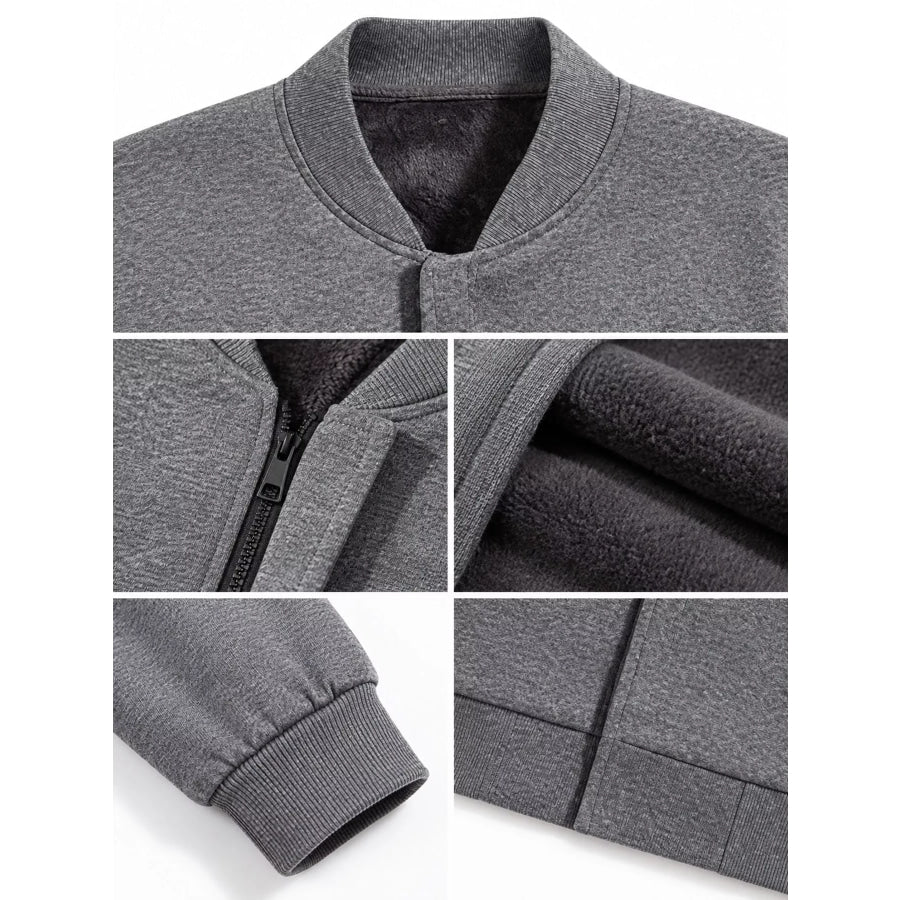 Men’s Plus Size Zip Up Long Sleeve Sweatshirt Apparel and Accessories