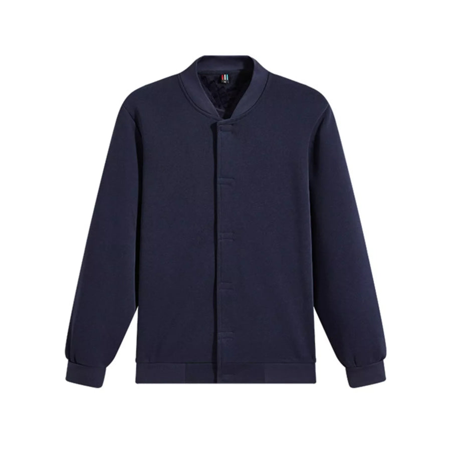 Men’s Plus Size Zip Up Long Sleeve Sweatshirt Dark Gray / M Apparel and Accessories
