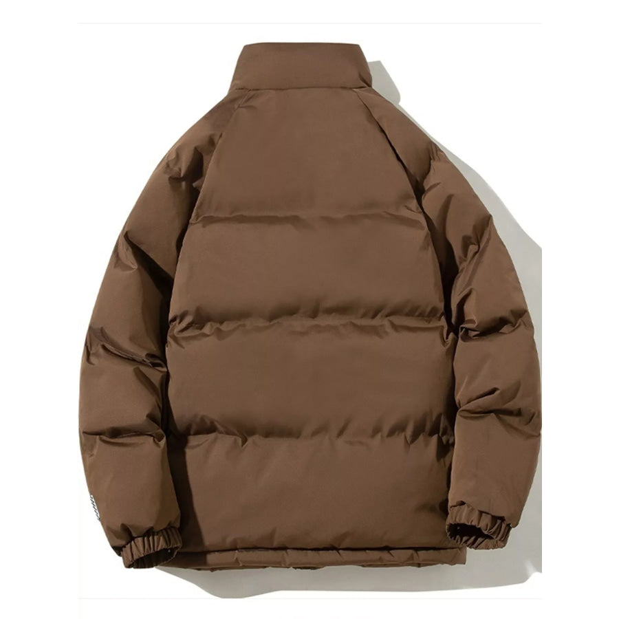 Men’s Plus Size Zip-Up Sherpa-Lined Puffer Jacket Apparel and Accessories