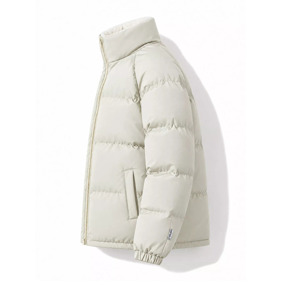 Men’s Plus Size Zip-Up Sherpa-Lined Puffer Jacket Apparel and Accessories