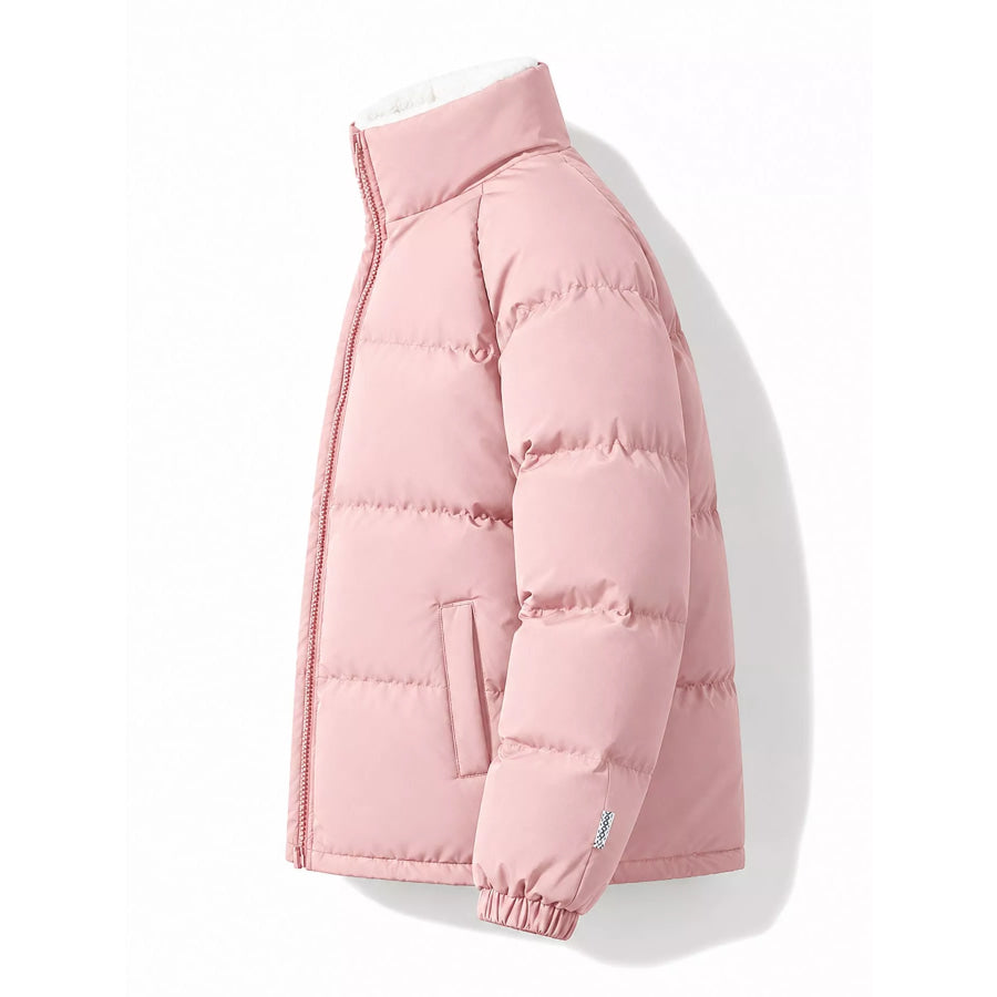Men’s Plus Size Zip-Up Sherpa-Lined Puffer Jacket Apparel and Accessories