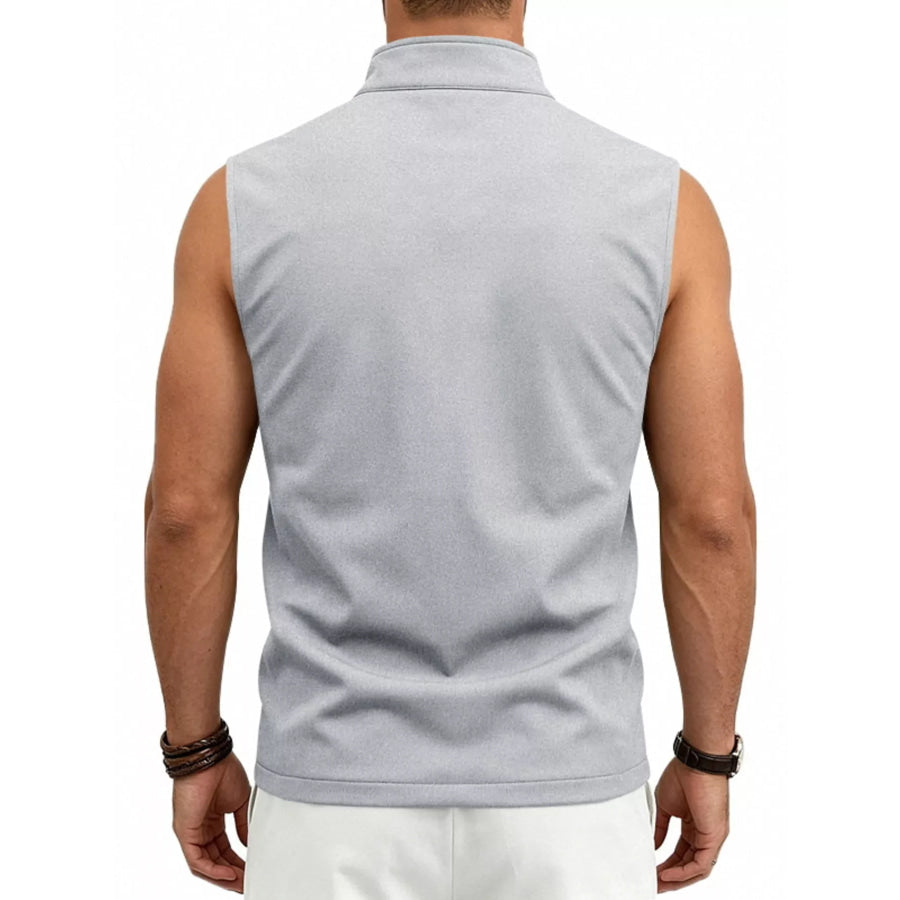 Men’s Plus Size Zip Up Vest Apparel and Accessories