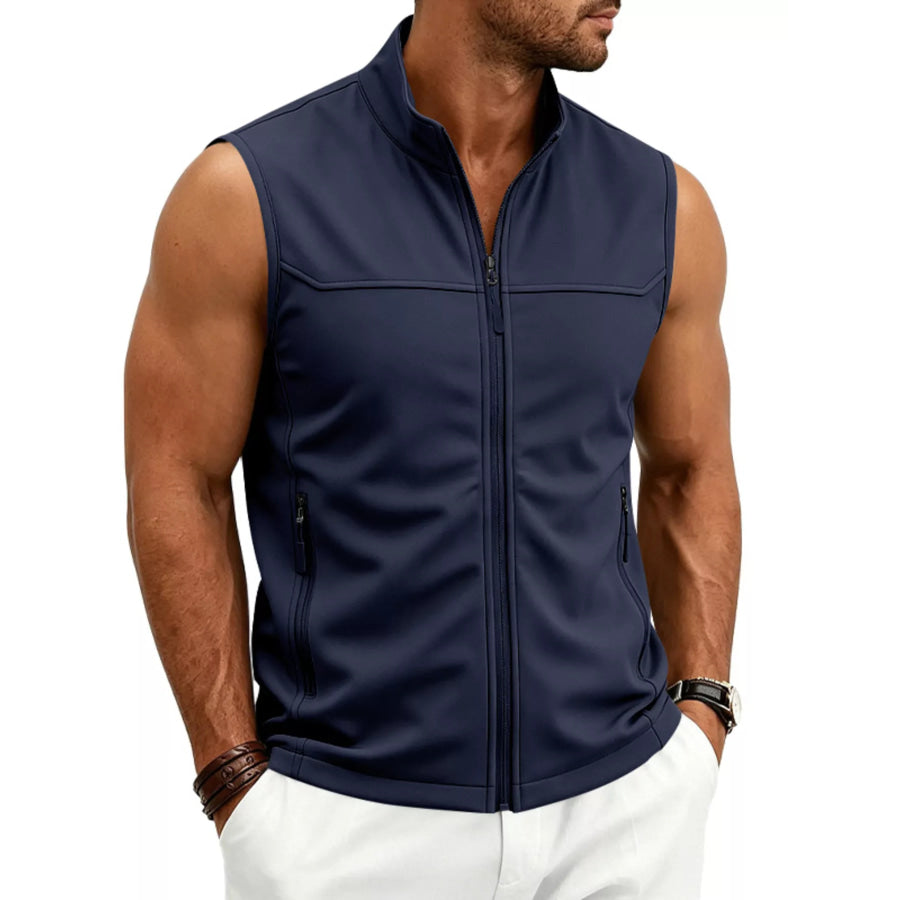 Men’s Plus Size Zip Up Vest Apparel and Accessories