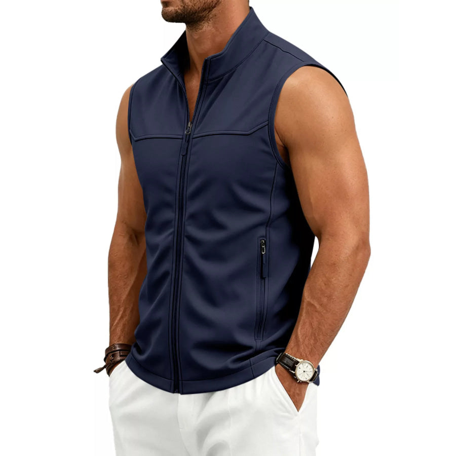 Men’s Plus Size Zip Up Vest Apparel and Accessories