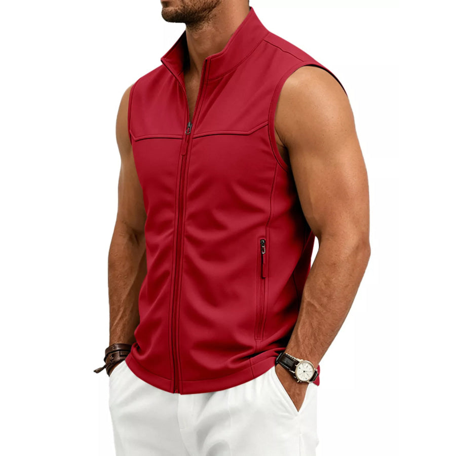 Men’s Plus Size Zip Up Vest Apparel and Accessories