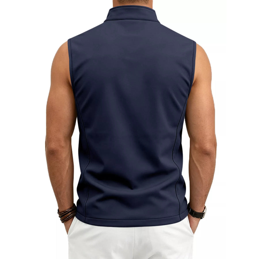 Men’s Plus Size Zip Up Vest Apparel and Accessories
