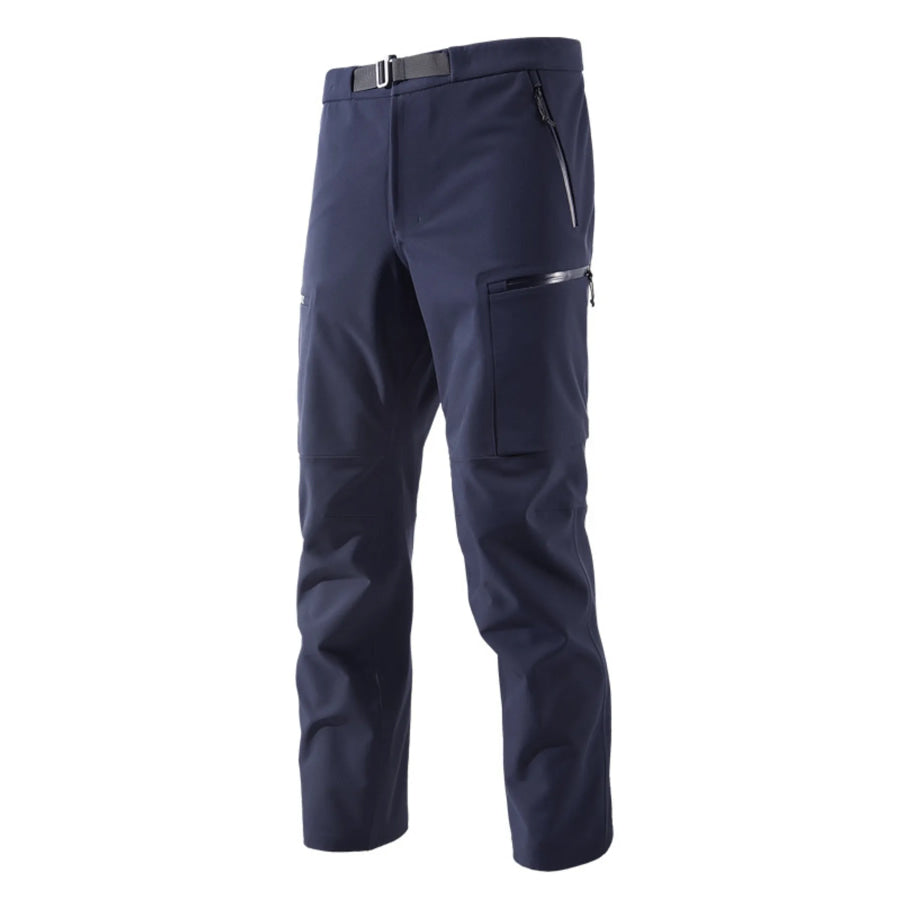 Men’s Plus Size Zipper Pocket Pants Dark Blue / M Apparel and Accessories