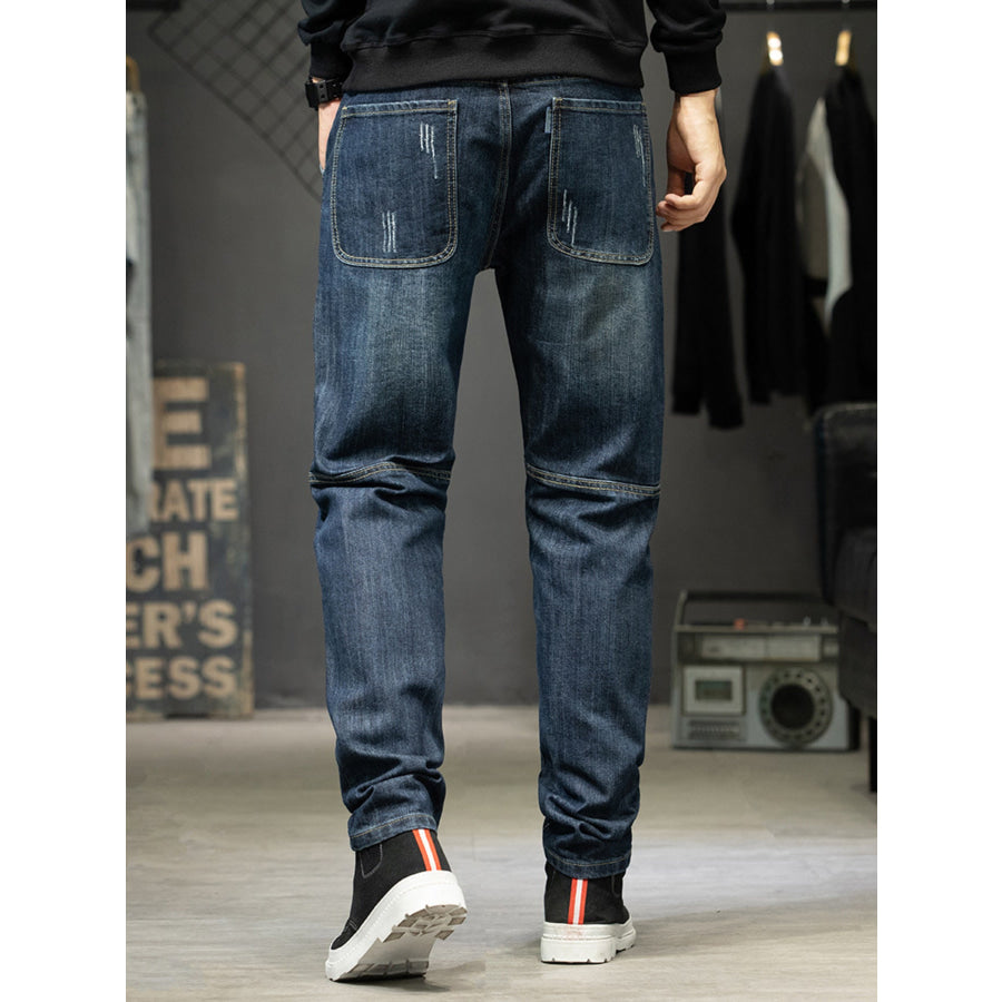 Men’s Pocketed Slim Fit Jeans Apparel and Accessories