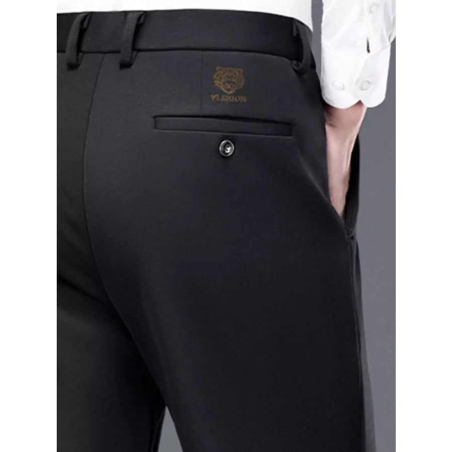 Men’s Pocketed Thermal Straight Leg Pants Apparel and Accessories