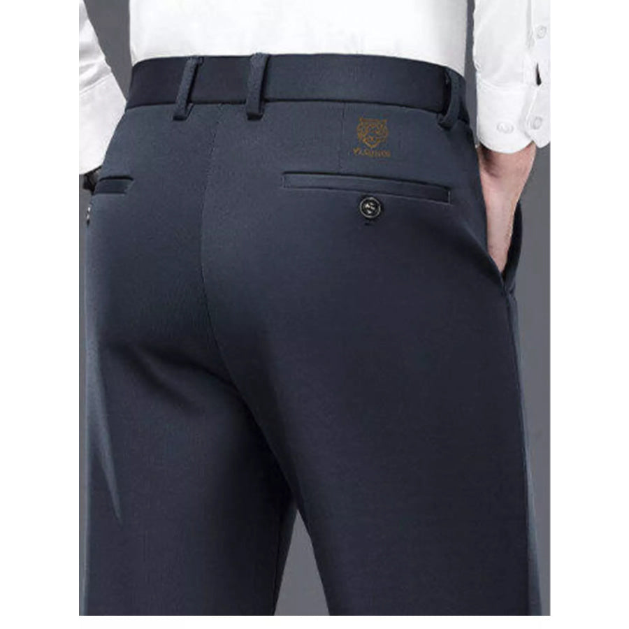 Men’s Pocketed Thermal Straight Leg Pants Apparel and Accessories