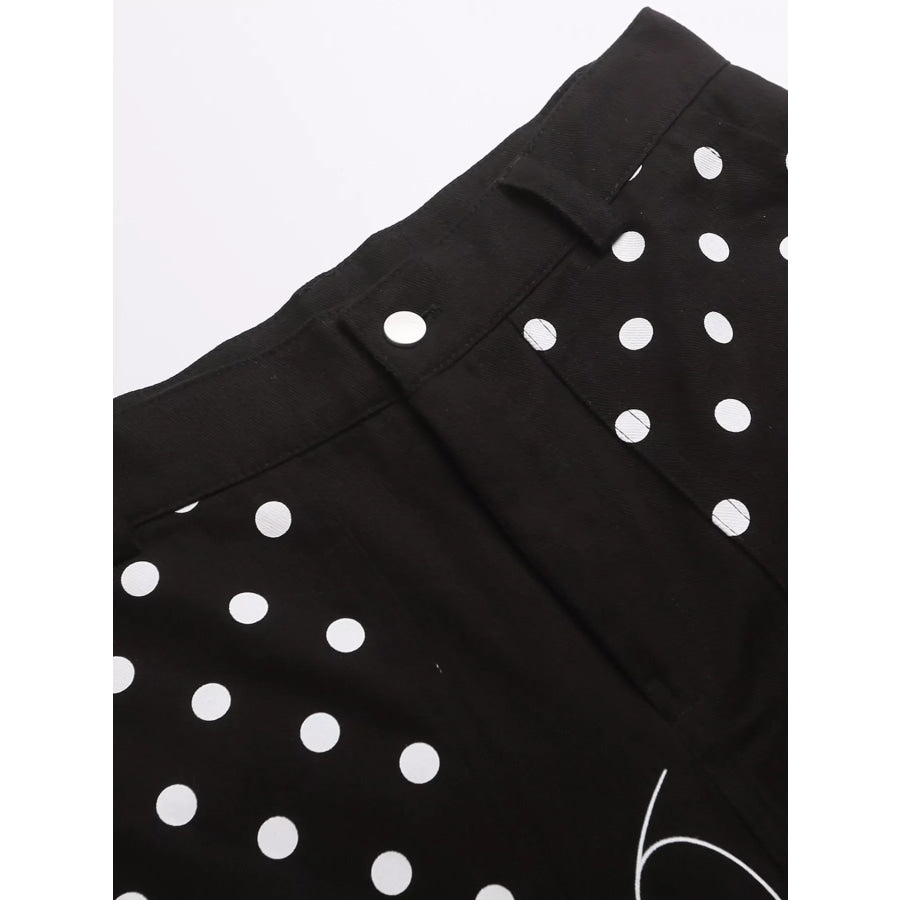 Men’s Polka Dot Cargo Capris Apparel and Accessories
