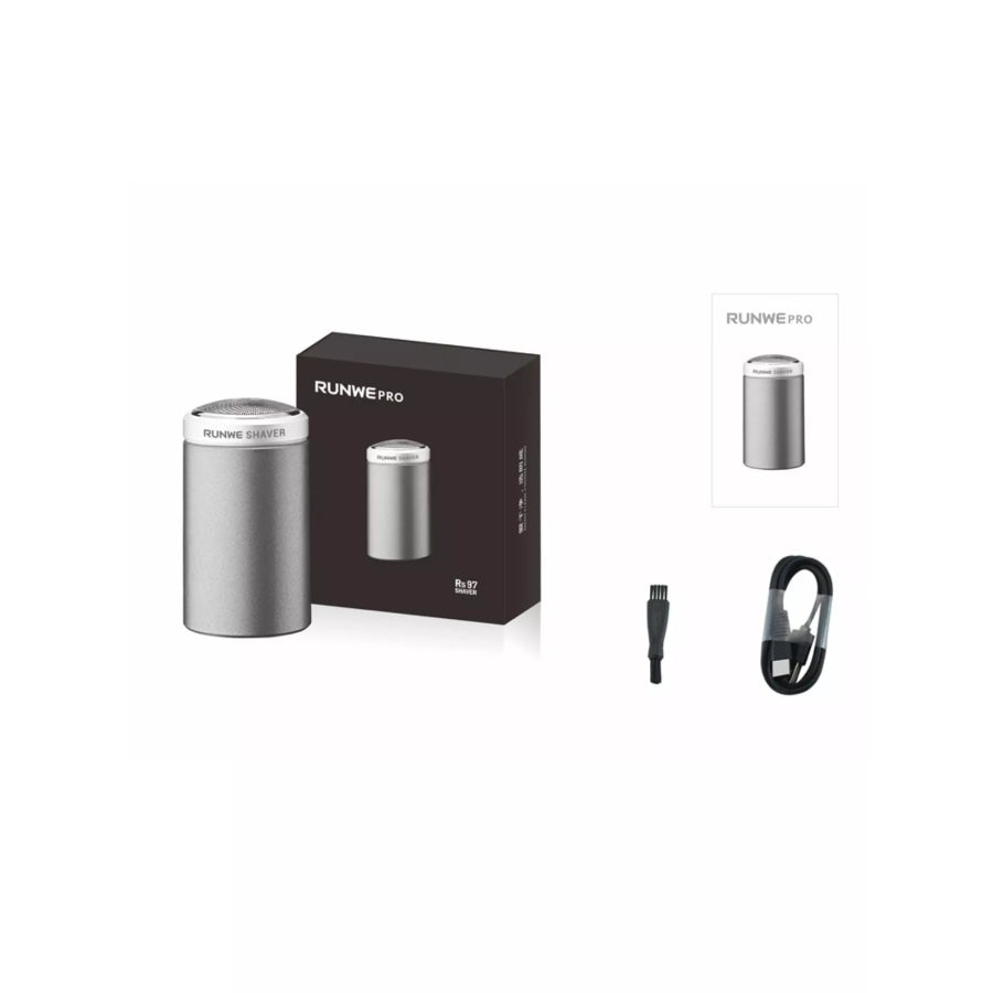 Men’s Portable Electric Shaver Silver / ONESIZE Apparel and Accessories