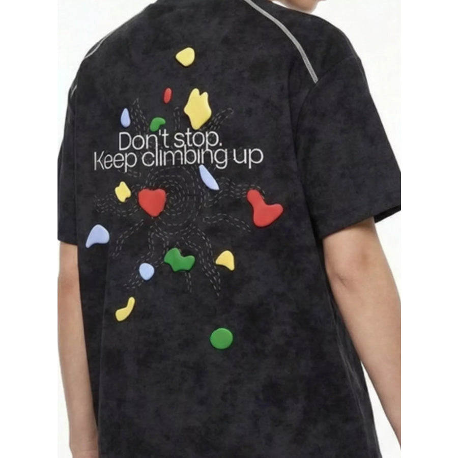 Men’s Printed Round Neck T-Shirt Apparel and Accessories