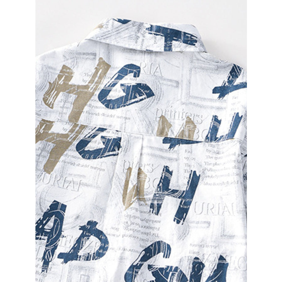 Men’s Printed Short Sleeve Shirt Apparel and Accessories