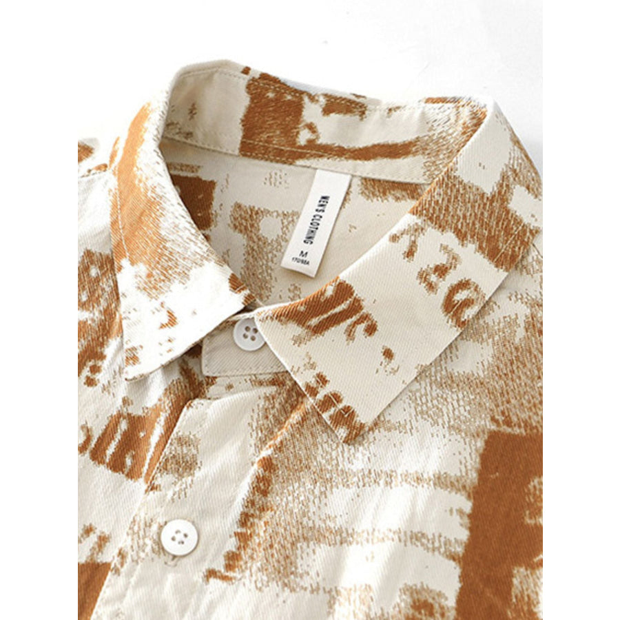 Men’s Printed Short Sleeve Shirt Apparel and Accessories