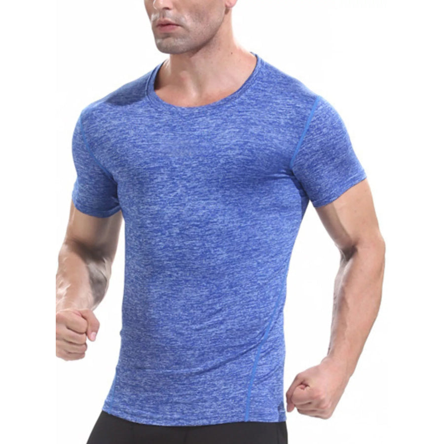 Men’s Quick-Dry Athletic T-Shirt Blue / M Apparel and Accessories