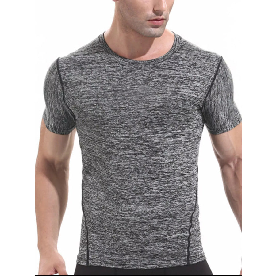 Men’s Quick-Dry Athletic T-Shirt Dark Gray / M Apparel and Accessories