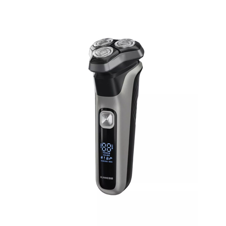 Men’s Rechargeable Waterproof Rotary Shaver with LED Display Black / ONESIZE Apparel and Accessories