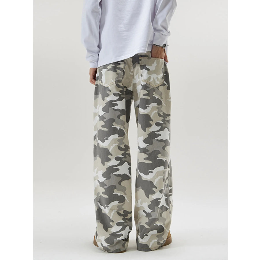 Men’s Relaxed Fit Camo Print Pants Apparel and Accessories