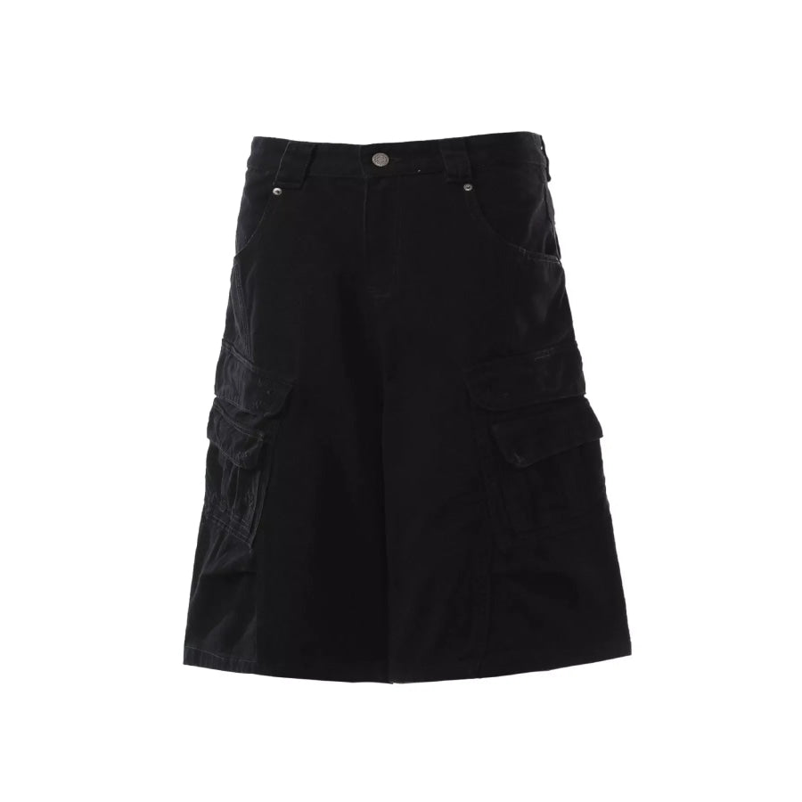 Men’s Relaxed Fit Cargo Capris Black / S Apparel and Accessories