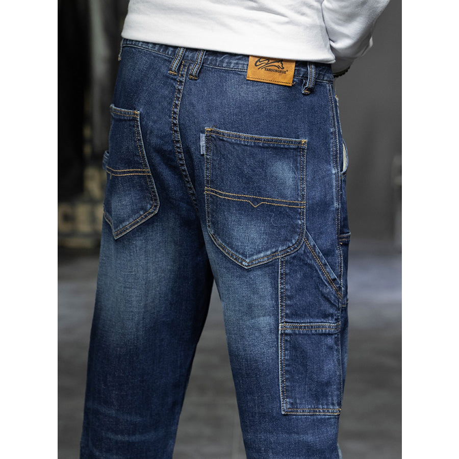 Men’s Relaxed Fit Cargo Jeans Apparel and Accessories