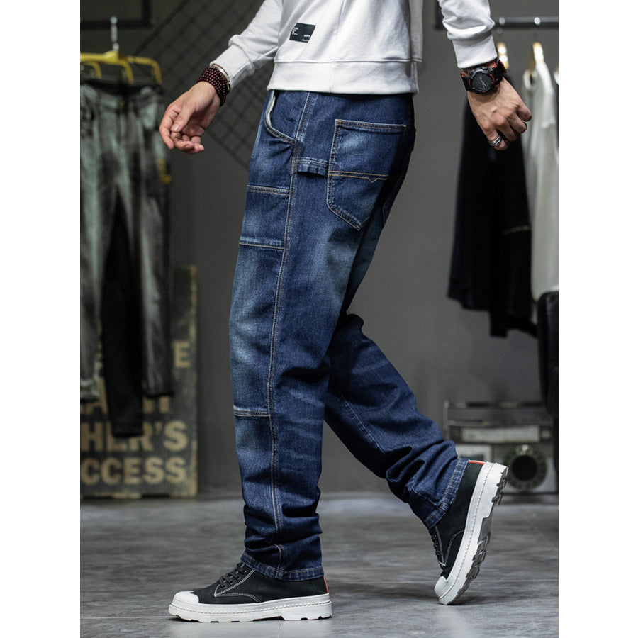 Men’s Relaxed Fit Cargo Jeans Apparel and Accessories