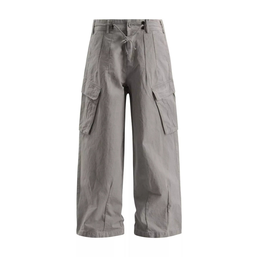 Men’s Relaxed Fit Cargo Pants Light Gray / S Apparel and Accessories