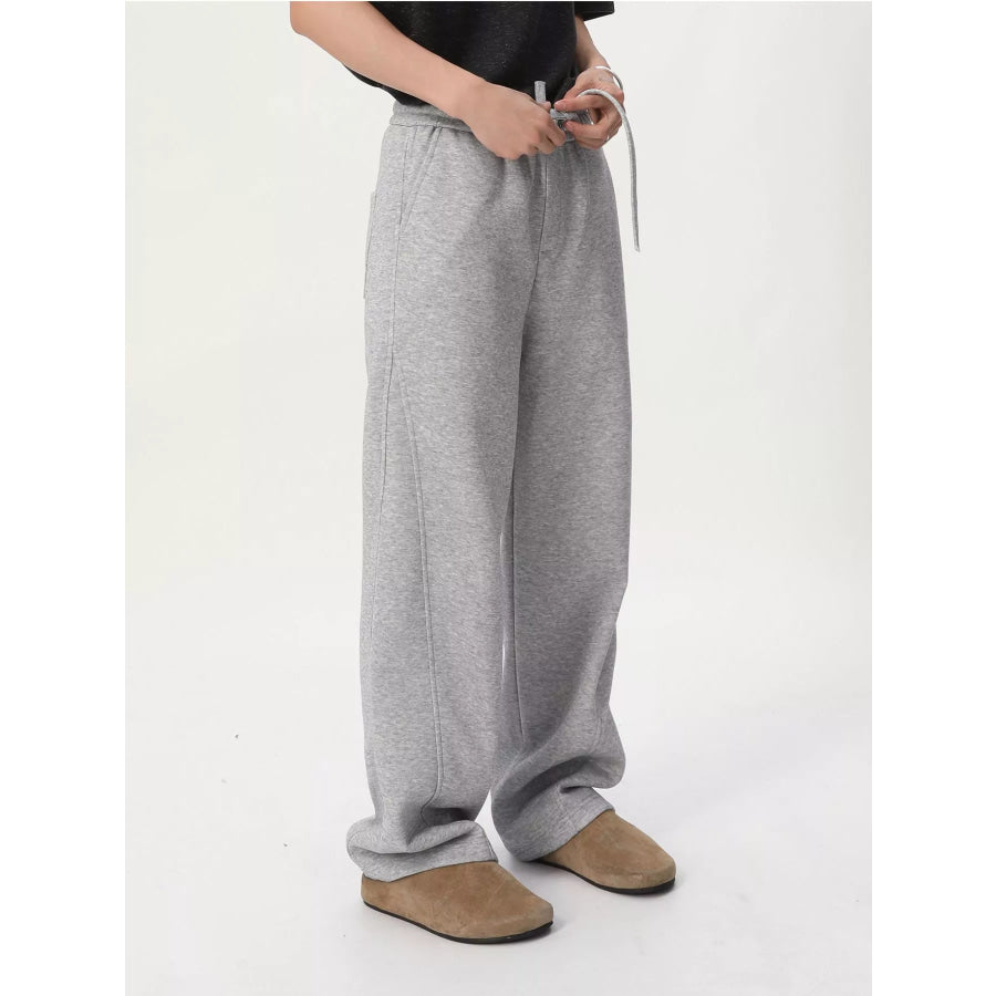 Men’s Relaxed Fit Drawstring Sweatpants Gray / M Apparel and Accessories