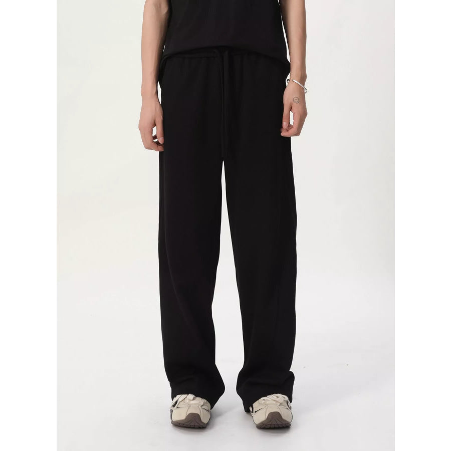 Men’s Relaxed Fit Drawstring Sweatpants Black / M Apparel and Accessories