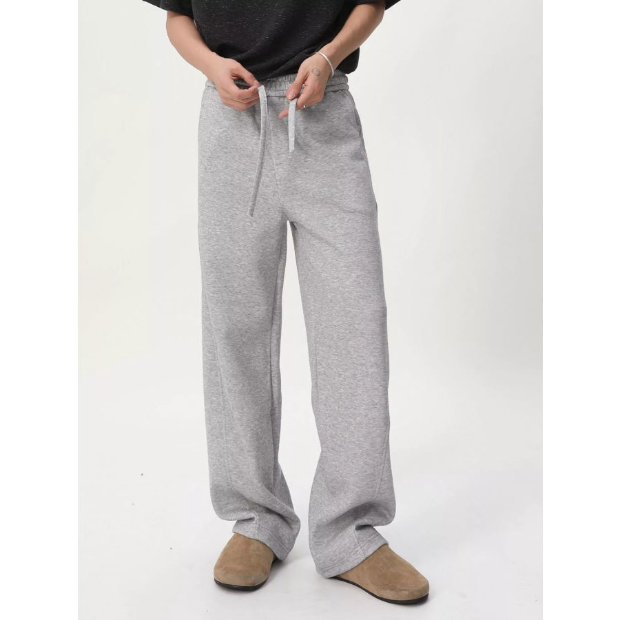 Men’s Relaxed Fit Drawstring Sweatpants Gray / M Apparel and Accessories