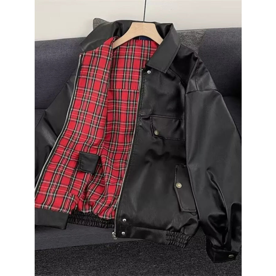 Men’s Reversible Zip Up Jacket Apparel and Accessories