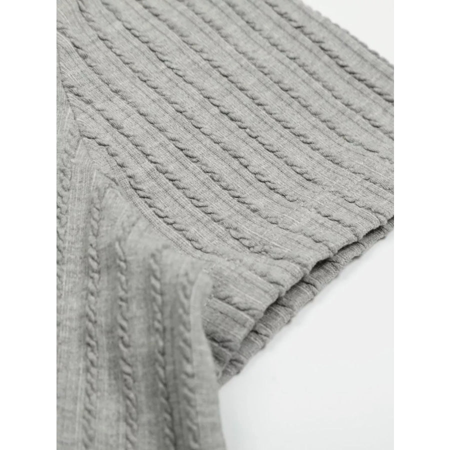 Men’s Ribbed Knit Polo with Contrast Stitching Apparel and Accessories