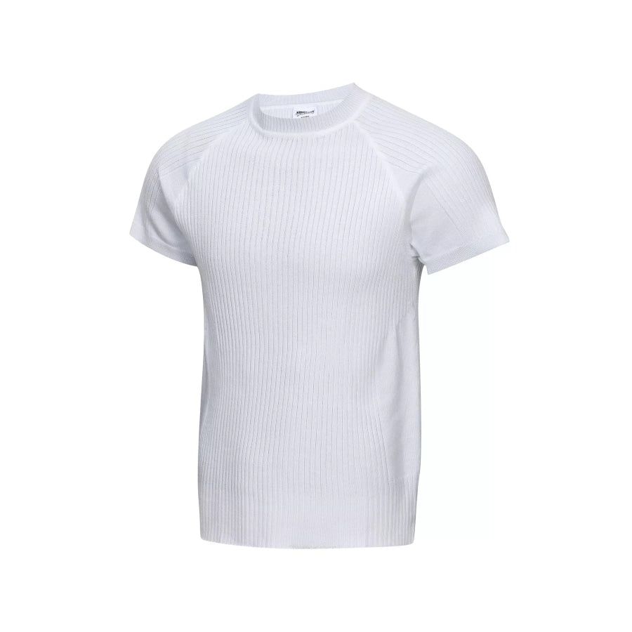 Men’s Ribbed Knit Short-Sleeve T-Shirt Apparel and Accessories