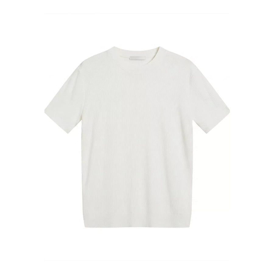 Men’s Ribbed Knit Short Sleeve T-Shirt Apparel and Accessories