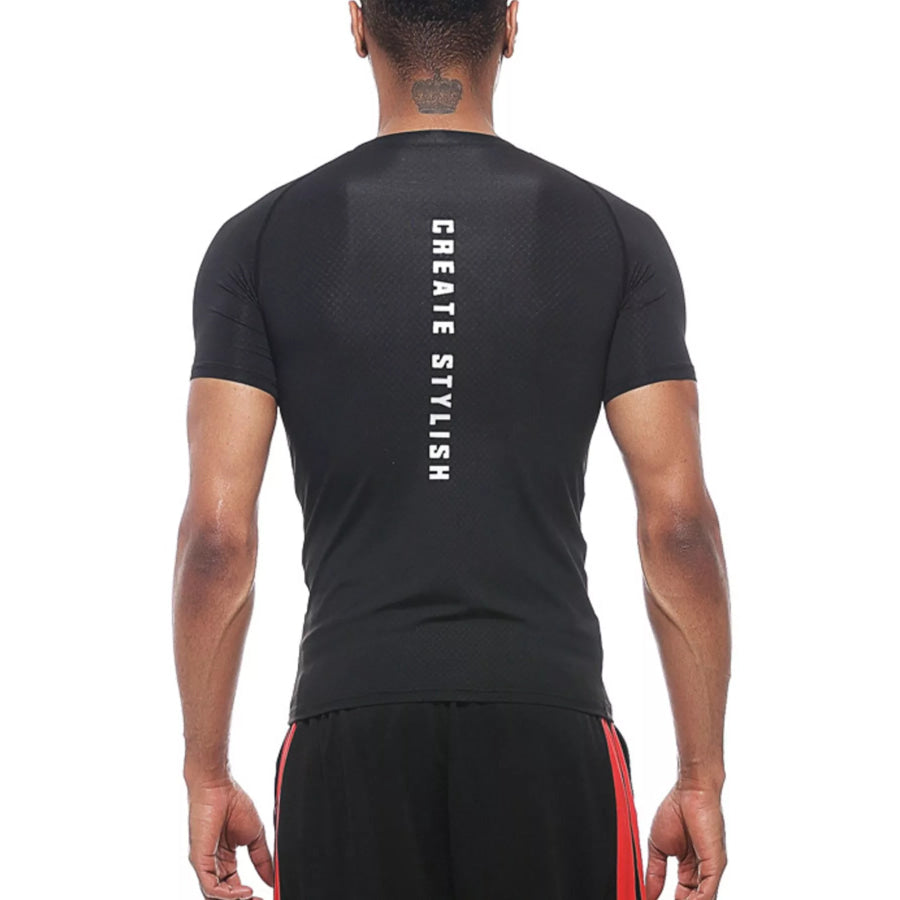 Men’s Round Neck Active T-Shirt Apparel and Accessories