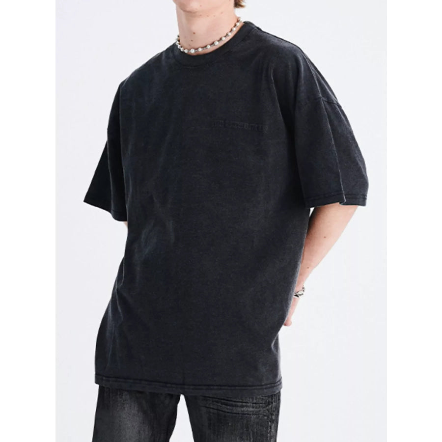 Men’s Round Neck Half Sleeve Oversized T-Shirt Apparel and Accessories