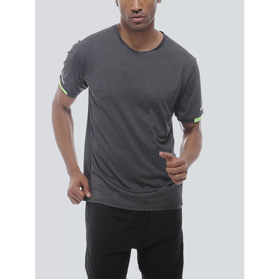 Men’s Round Neck Quick-Dry Active T-Shirt Apparel and Accessories