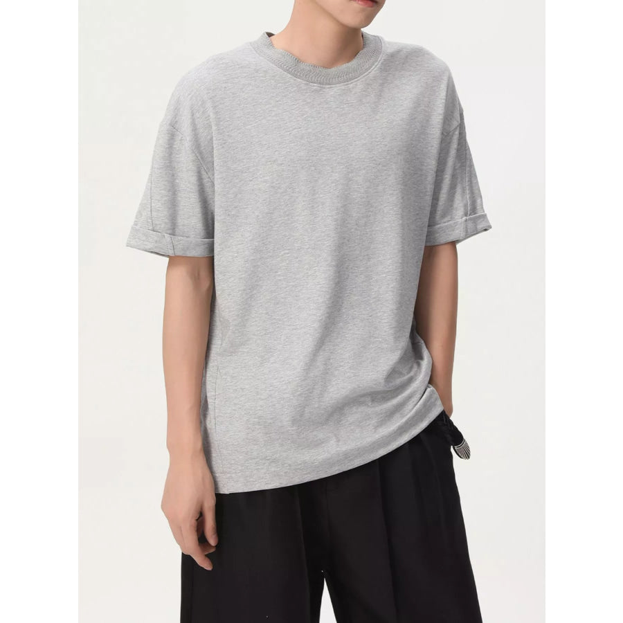 Men’s Round Neck Short Sleeve T-Shirt Apparel and Accessories