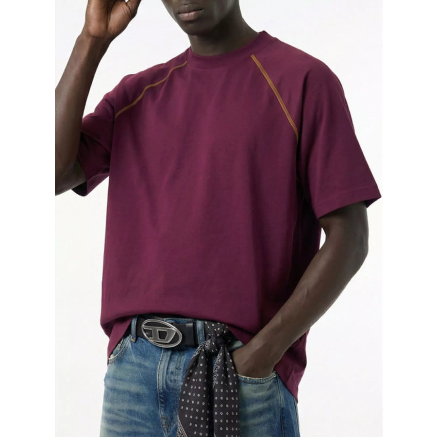 Men’s Round Neck Short Sleeve T-Shirt Apparel and Accessories