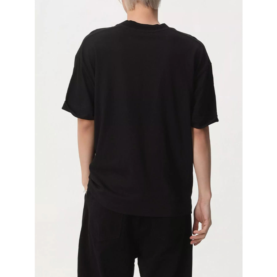 Men’s Round Neck Short Sleeve T-Shirt Apparel and Accessories