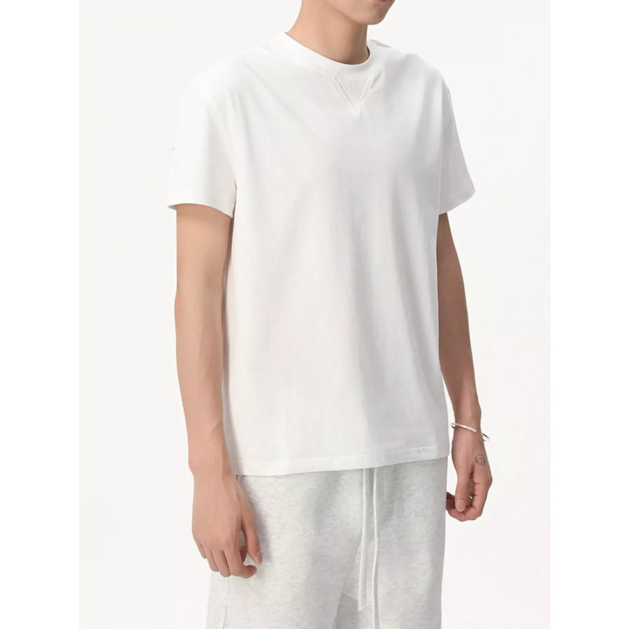 Men’s Round Neck Short Sleeve Tee White / M