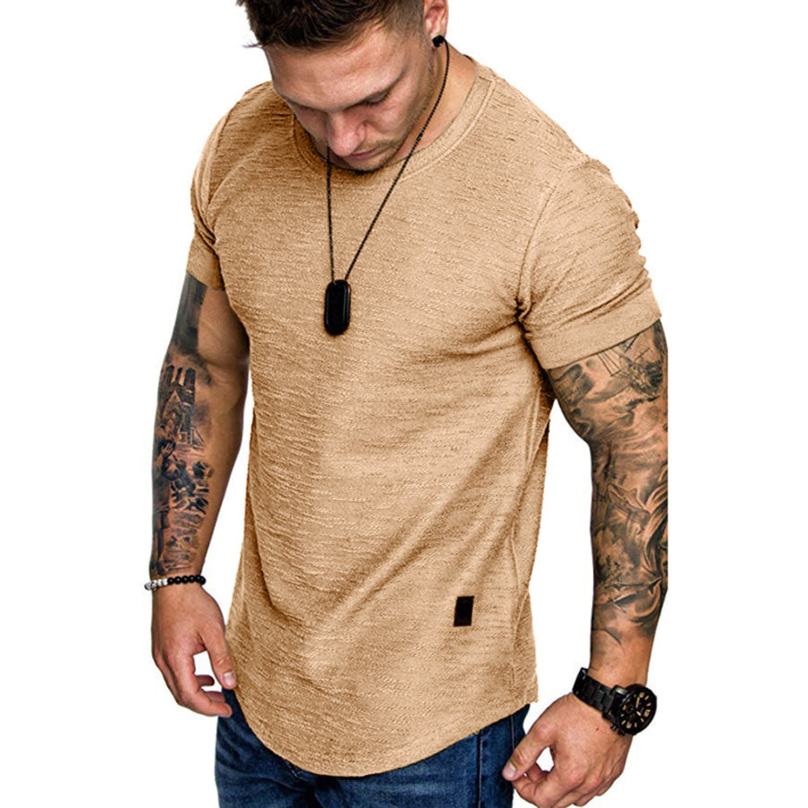 Men’s Round Neck Slim Fit Casual T-Shirt Apparel and Accessories