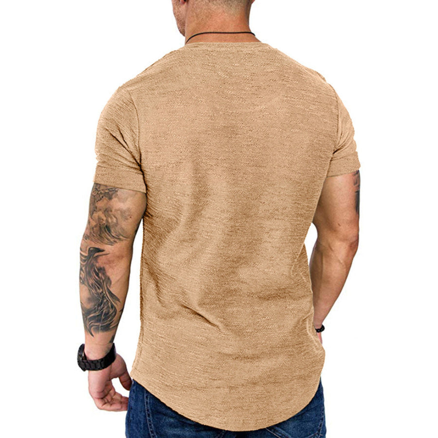 Men’s Round Neck Slim Fit Casual T-Shirt Apparel and Accessories